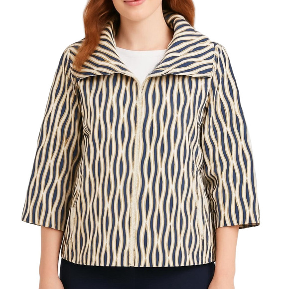 77. WOMENS CHICO’S ZENERGY 1/M DETAIL JACKET - Picture 1 of 6
